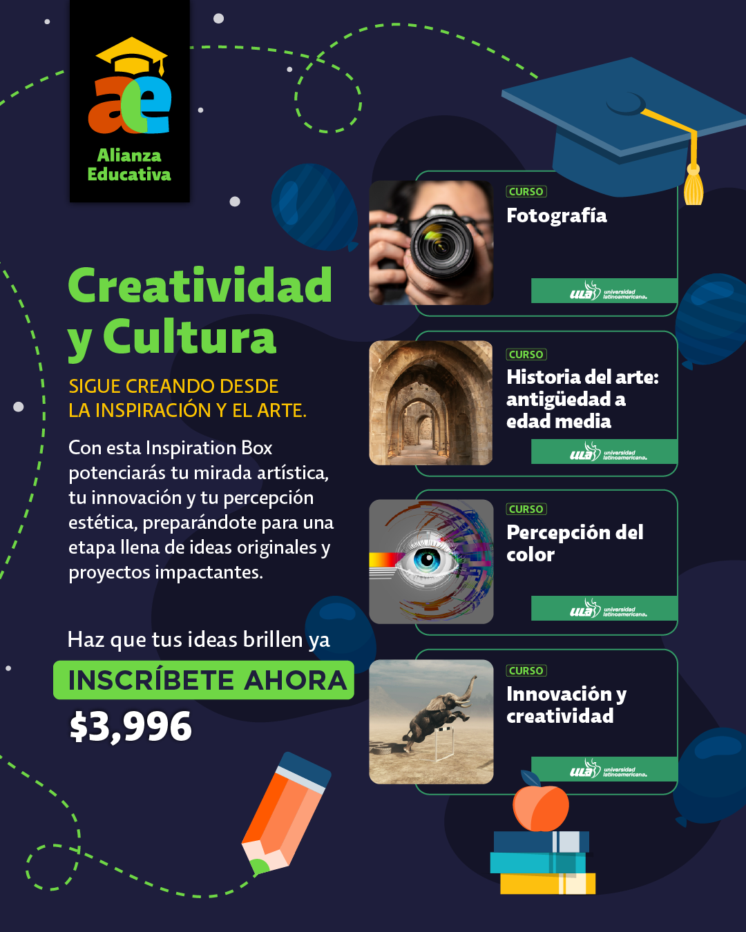 Box de Cursos de Creatividad y Cultura | ULA